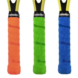 Senston 3 Pack PU Racquet Grips Tennis/Badminton/Squash Anti Slip Super Absorbent Handle Grip