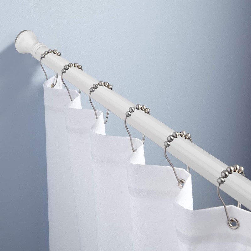 Amazer Spring Tension Shower Curtain Rod, 54-90 Inches Rust-Resistance Shower