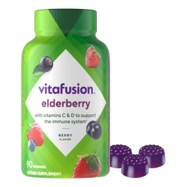 Gomitas Vitafusion De Saúco, 90 Unidades, Con Vitaminas C Y