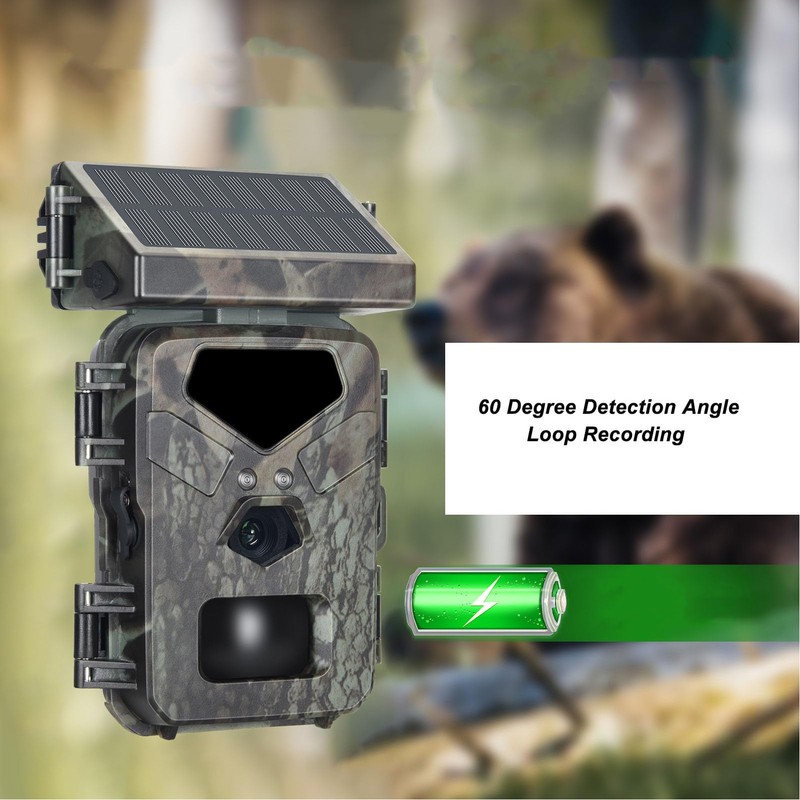 Tosuny Solar Wildlife Camera, 1080P 30fps 20MP Wildlife Camera, Wildlife