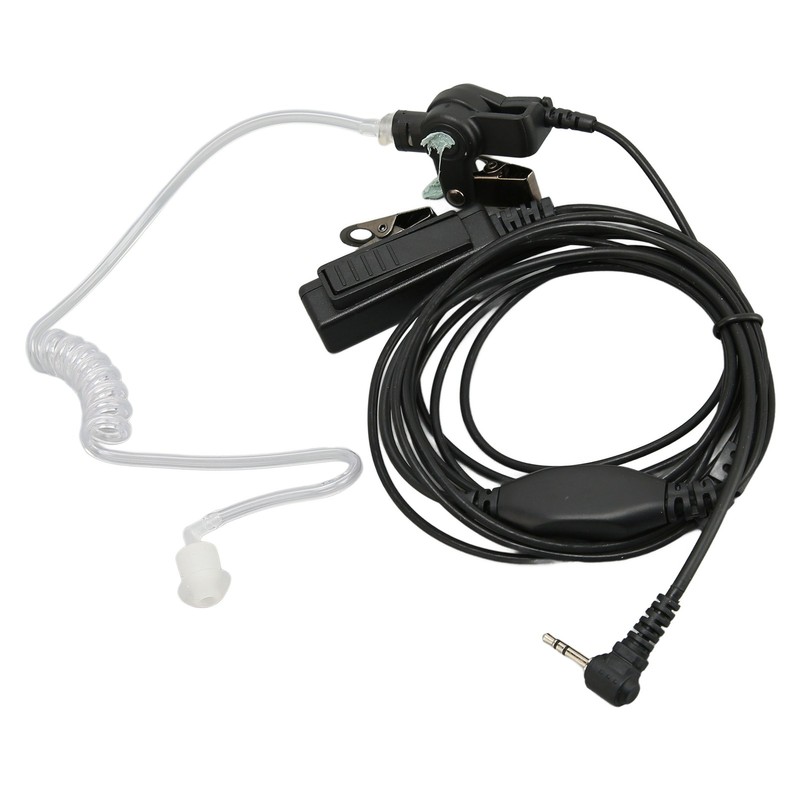 2.5mm Acoustic Tube Earpiece Single Pin PTT Button Walkie Talkie