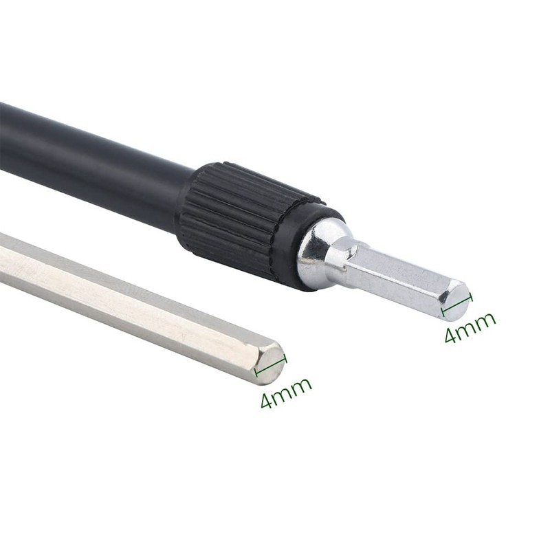 1 Set 4mm Flexible Bendable Extension Rod Magnetic Shaft Screwdriver