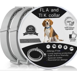 Dog Collar, 64CM Adjustable, 8 Month Collar for All Dogs Breeds and Sizes - Long Lasting, Flexible, Portable, Waterproof, Safe, Durable Collar for Dogs
