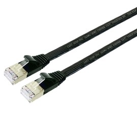 WatioWave Cat.7-Patchkabel, 1,5 m, schwarz, High Speed, Standard-Patchkabel, ideal für Netzwerke mit hoher Nachfrage und Datenübertragung.