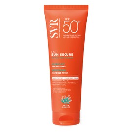 SVR SUN SECURE Face & Body Sunscreen SPF 50+ Milk for All Skin Types, Very High UVA/UVB Factor 50 Sun Cream, Non-Greasy, Reef-Safe, All Ages (Family Size/Unscented, 250, millilitre)
