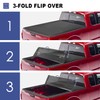 MOSTPLUS Tri-Fold Soft Truck Bed Tonneau Cover On Top Compatible