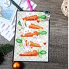Merry Easter Bunny Carrots Metal Die Cuts,Spring Sunflower Frame Leaf
