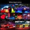 Nilight 4Pcs Car Underglow Neon Accent Strip Lights 256 LEDs