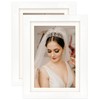 White 5x7 Picture Frames Set of 2 Display Pictures 4x6