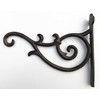 Spring life Cast Iron Ornate Hanging Flower Basket Bracket Hook