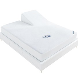 Split Head King Size Mattress Protector Waterproof,for Adjustable Bed, 34" Top Split from Head,Smooth Top,Breathable Skin Friendly and Noiseless Fitted Sheet,Viscose Terry Mattress Cover