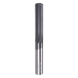 HARFINGTON Carbide Chucking Reamer 0.3"(7.62mm) Dia Straight Flute Straight Shank Machine Reamer Tool for Metal and Lathes CNC Machining Centers, Black