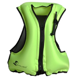 Docooler Life Jacket Inflatable Vest 4 Colors Floating Vest Swim Vest Adult Life Vest Manual Inflatable Water Sports Snorkeling River Sea Swimming Pool Outdoor etc