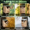 Aiwosana Screech Owl Boxes for Outside, Wooden Owl Houses for
