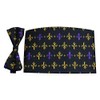 Fleur de Lis Bow Tie and Cummerbund Set