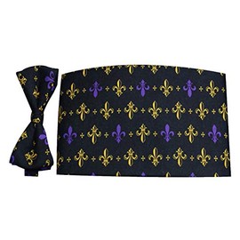 Fleur de Lis Bow Tie and Cummerbund Set