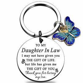 Daughter In Law Gifts Birthday Daughter In Law Gifts From Mother In Law Engagement Wedding Gifts For Daughter In Law To My Daughter In Law Keychain