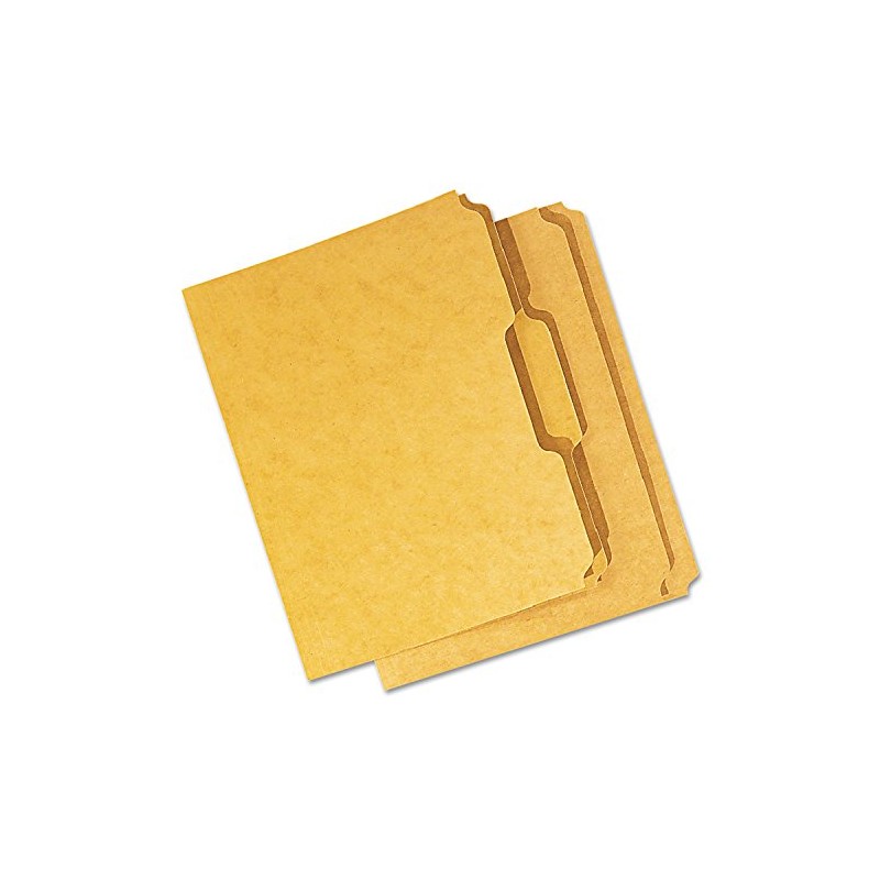 Universal 16133 Kraft File Folders, 1/3 Cut Assorted, Top Tab,