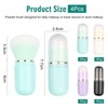 4 Pieces Retractable Makeup Brushes, Creative And Cute, With Dust
