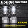 QULOOX Pair 7" Inch Round LED Headlights DRL for Ford