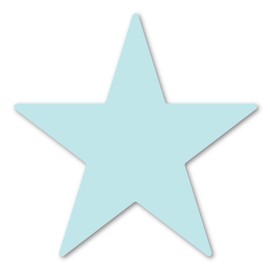 Light Blue Star Magnet by Magnet America Is 4" x 4" Made for Vehicles and Refrigerators
