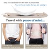 Waist Belt Bag, Travel Money Belt Mesh Lining Elastic Security