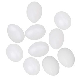 BQLZR Premium White Solid Plastic Eggs Dummy Eggs For Racing Pigeons Bag Trick White Pack of 10