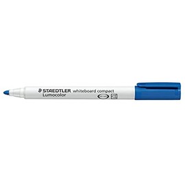Marcatore per lavagna Staedtler Lumocolor compact - punta tonda - 1/2 mm - blu