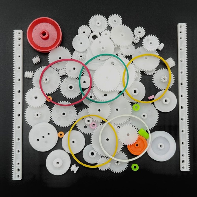 URIMPAVIDO 75PCS Plastic Gears for Motor RC Car DIY Toy