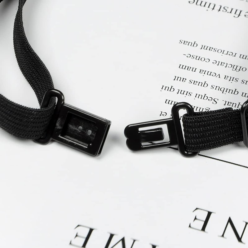 HugeDE 6 Pcs Adjustable Bow Tie Straps Neck Tie Extension