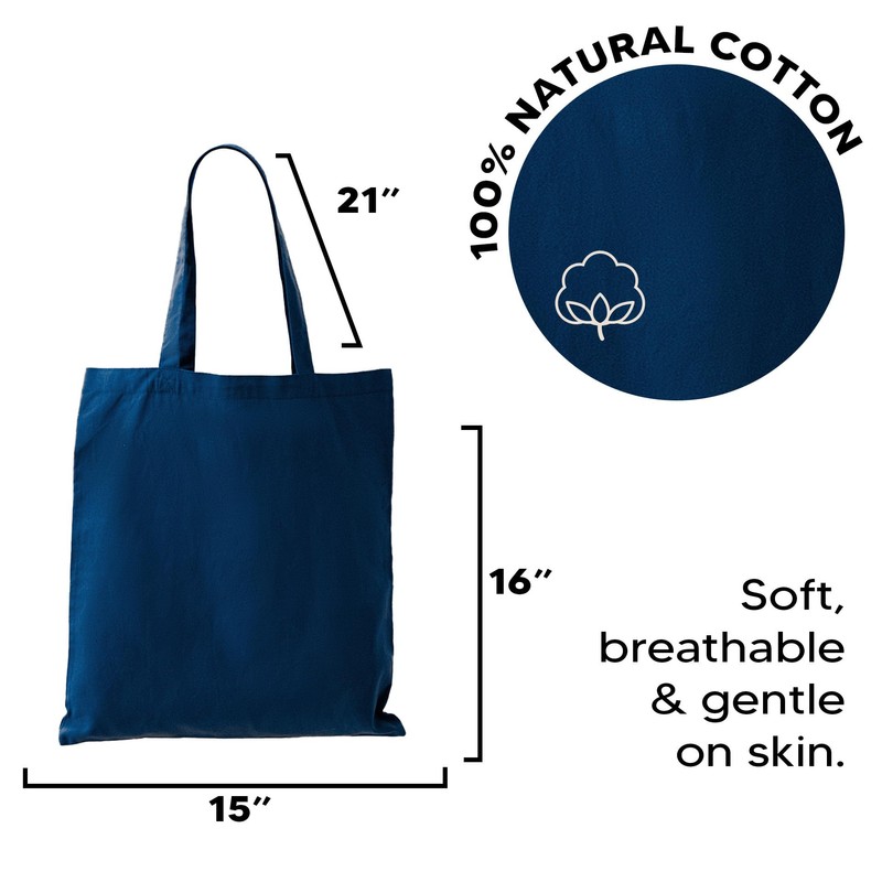 Bolsas de mano 100% algodón a granel, bolsa promocional reutilizable