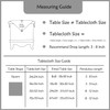 Wolkemer 2 Pack Small Square Tablecloth 24 x 24 Inch