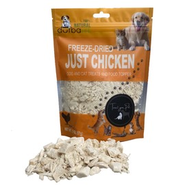 Freeze Dried Chicken Breast Food Topper for Cats and Dogs High Protein & Vitamins Treats - Powder and Chunks Blend
