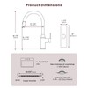Black Square Kitchen Faucet – Modern Pull-Down Sprayer with 2-Mode