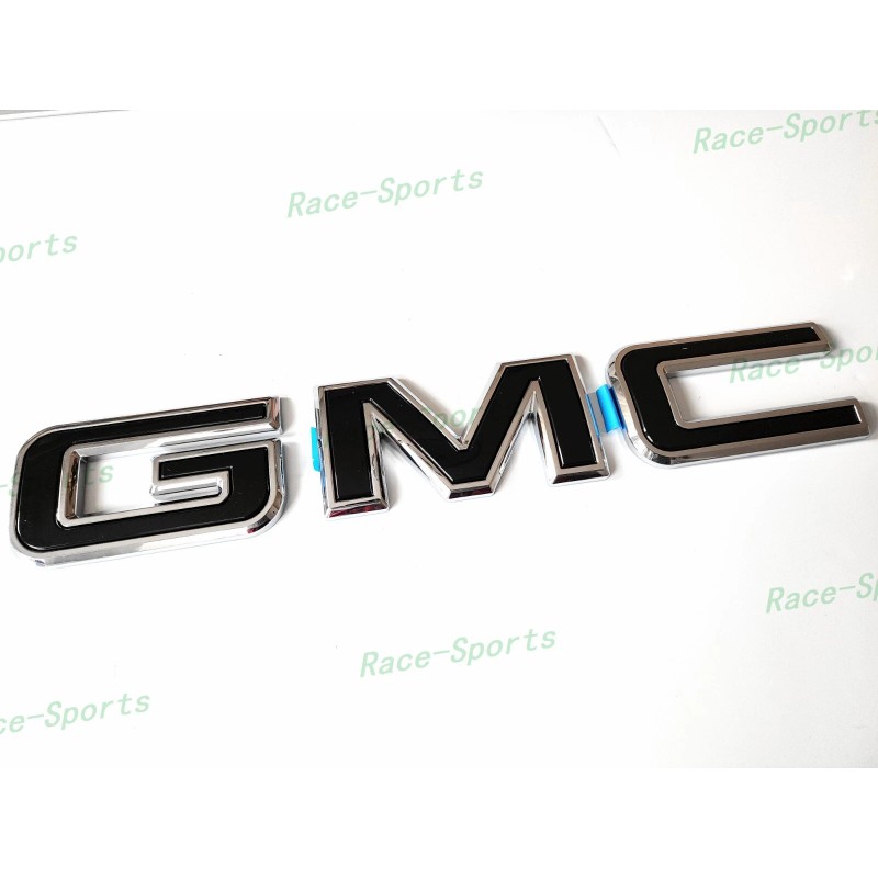 Auto GMC Rear Tailgate Chrome Black GMC Emblem GMC Sierra