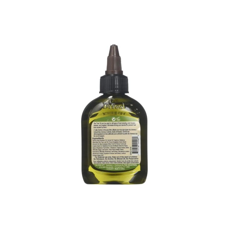Difeel Aceite natural premium para el cabello, aceite de árbol