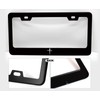 1pcs Black Cross of Nails Pattern License Plate Frames -