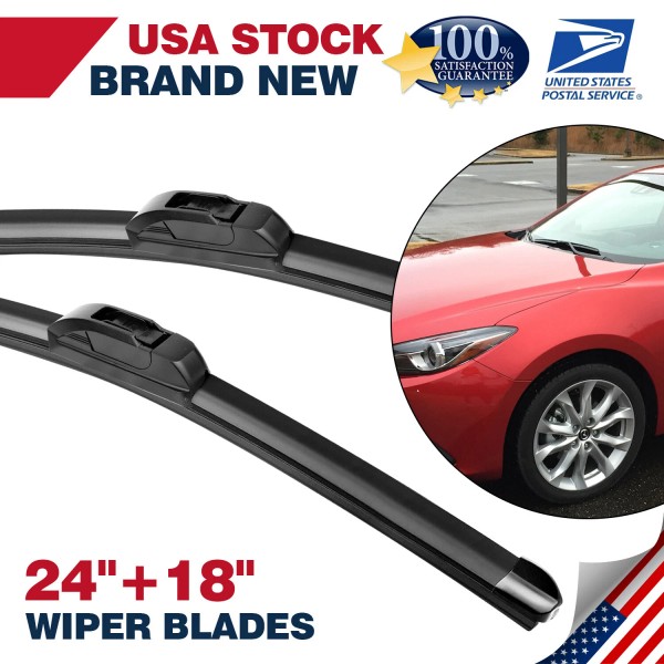 East Forest Set of 24"+18" Genuine Front Windshield Wiper Blades