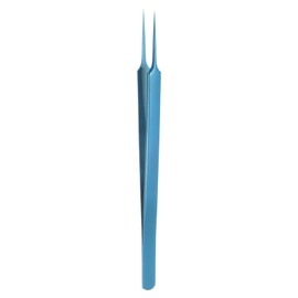 HARFINGTON Stainless Steel Precision Tweezers 6.3 Inch Long Handle Pointed Tip Tweezers Multi Purpose for Craft Industrial Work Laboratory Use, Blue