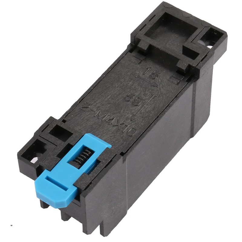 uxcell 2-M4X10 8 Terminals 35mm DIN Rail Mounted Power Relay