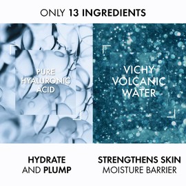 Vichy Mineral 89 Hyaluronic Acid Face Serum | Facial Gel Moisturizer and Pure Hyaluronic Acid Moisturizing and Hydrating Serum for Sensitive Skin and Dry Skin | 1.7 Fl. Oz