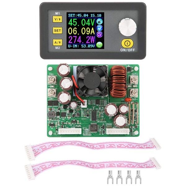 Akozon LCD Power Buck Module DPS3012 DPS5015 DPS5020 LCD Digital Power Supply Module Power Regulator Lock with Variable Buck Regulator Built-in Voltage Ammeter Module (DPS5020)