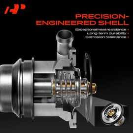A-Premium Upgraded Aluminum Engine Coolant Thermostat Housing Assembly