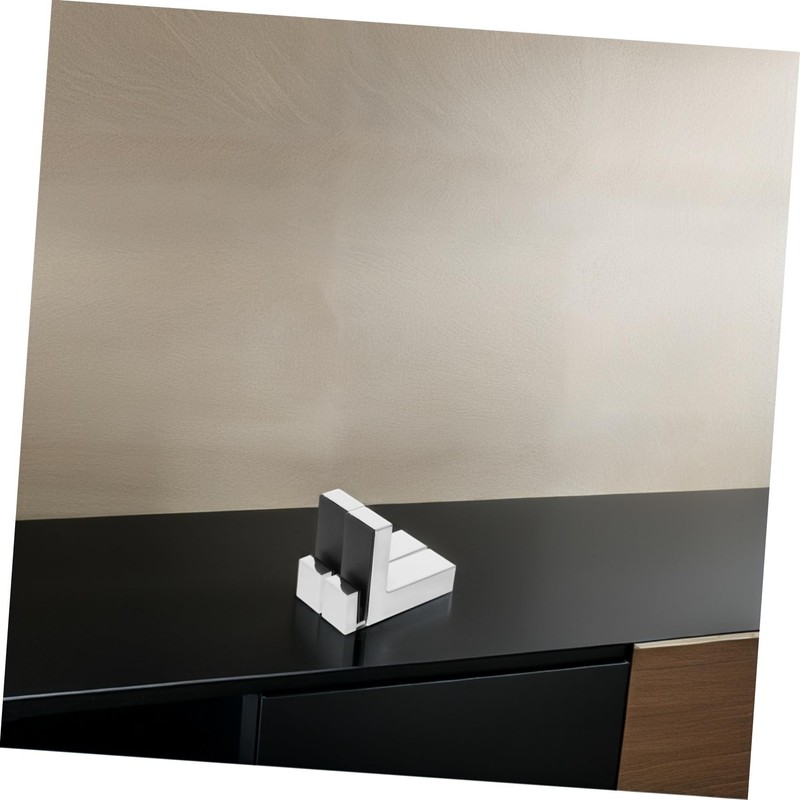 Operitacx 2pcs Adjustable Glass Shelf Brackets Supports for Thickness Stable