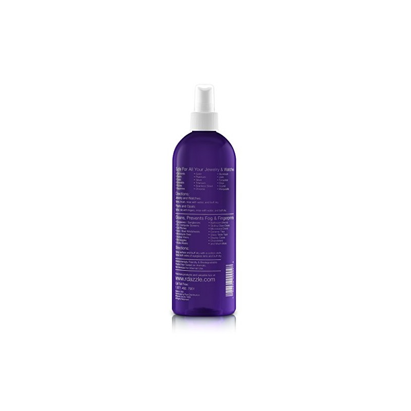 Razzle Dazzle Jewelry, Watch & Glass Cleaner Spray Bottle, 16