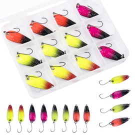 Goture Trout Bait Spoons Trout Bait Blinker Ice Fishing Bait Artificial Bait for Fishing Trout, Crappie, Panfish and Perch 3.2 g - 5.3 g