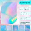 Bleidruck 24 Sheets Printable Holographic Sticker Paper 8.5x 11 inch