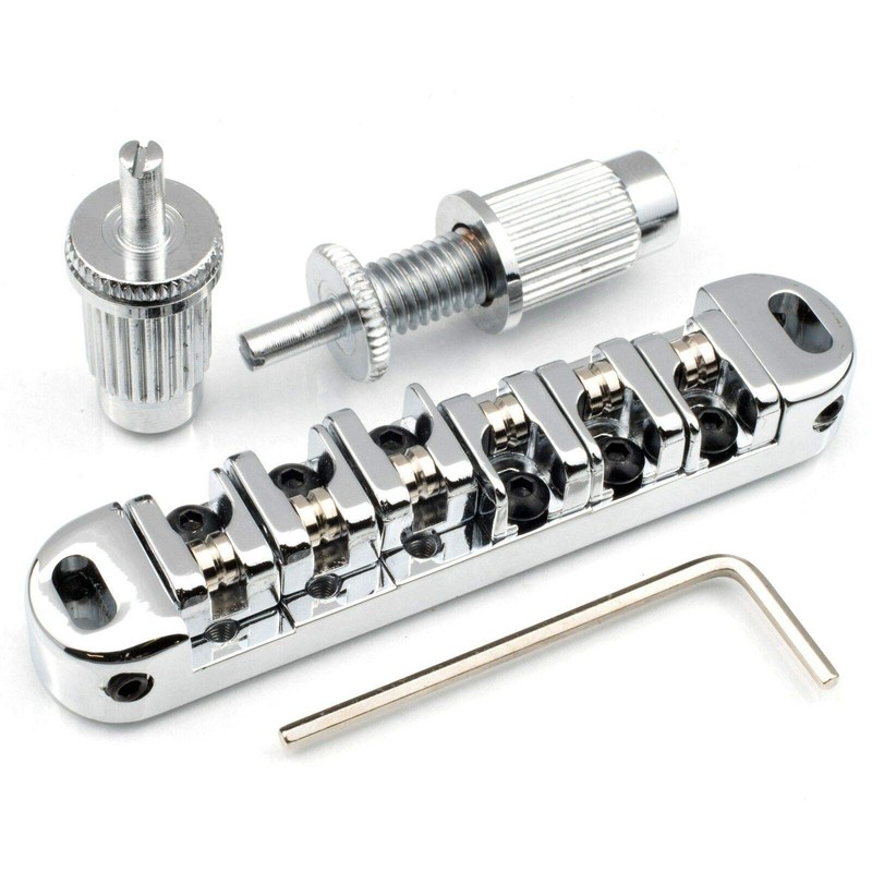 Locking Roller Bridge for Epiphone Les Paul Guitar- Chrome