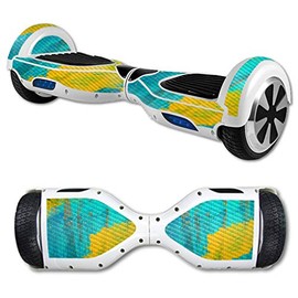 MightySkins Carbon Fiber Skin for Self Balancing Mini Scooter Hover Board - Acrylic Blue | Protective, Durable Textured Carbon Fiber Finish | Easy to Apply, Remove, and Change Styles | Made in The USA