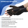 Kedley Copper Infused Arthritis Compression Gloves - Open Tip Fingers,